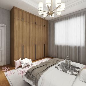 Armadio Moderno Angolare per Camera da Letto con Design Modulare e Tavolo da Toeletta Estensibile - Product Image 4