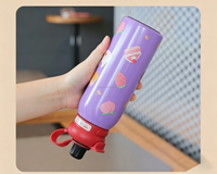 Mug isotherme en acier inoxydable à double paroi, motif dessin animé, pour garder au chaud et au froid, idéal pour le sport, le camping, les voyages, l'école, cadeau pour garçons et filles