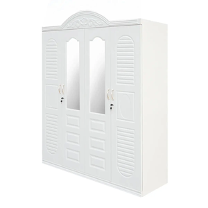 أثاث غرفة نوم منزلية فولاذية خزانة 4 أبواب خزانة ملابس ألمير ليماري باكيان بيسي أرماريو قفل مفتاح معدني ارتفاع حديث قابل للتعديل - Product Image 3