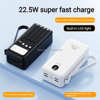 Nuevo Estilo, Banco de Energía Portátil de 30000 mAh, 22.5 W, Tipo C, Carga Rápida Bidireccional, Cable Integrado, Fabricante OEM/ODM