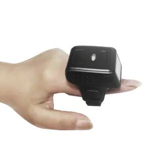 Scanner anello senza fili Mini dito lettore di codici a barre 2D Scanner di codici a barre Android IOS PC PDF417 HS-S03 a matrice di dati