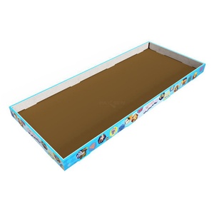 Portable Pink Cardboard Display Stand for POS Eco-Friendly Foldable <b>Counter</b> Top Display - Product Image 2