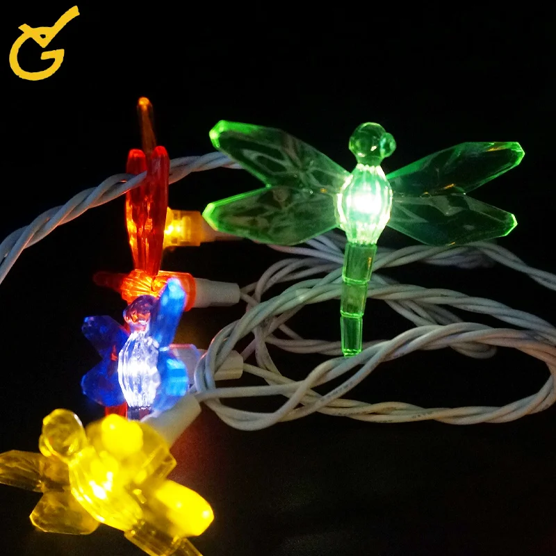 Hot Sales Popular Indoor White Dragonfly IP44 Waterproof LED String Light Decoration for Festival Decor
