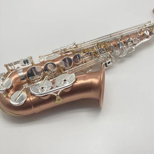 Saxophone <span class=keywords><strong>alto</strong></span> en argent plaqué Cooper avec logo Corrosion Artist - Product Image 4