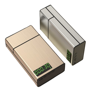 Outil de contrôle du tabagisme portable intelligent 20 pièces d'alliage d'aluminium mince métal minuterie de verrouillage étui à <span class=keywords><strong>cigarettes</strong></span> avec minuterie - Product Image 2