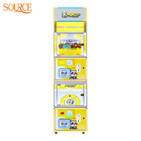 Machine de jeu d'arcade à grue à double couche, à monnayeur, pour la distribution de prix et de cadeaux, pour centre de jeux