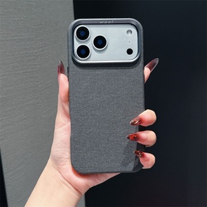 Funda Magnética de Fibra de Cuero para Teléfono Celular iPhone 14 15 16 Pro Max Plus 17 Air, Carga Inalámbrica, Resistente a Impactos, Carcasa Rígida - Product Image 5
