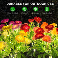 Éclairage LED extérieur IP65, lampes solaires en forme de fleurs pour le jardin, les allées, les patios, décorations, ajoute une ambiance magnifique et rehausse l'humeur