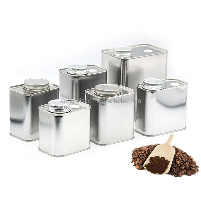 Wholesale Top Quality Food Grade 200-250ml Tin Box Tea Tin Box Olive Oil Packing Tin Bucket