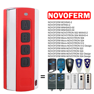NOVOFERM Télécommande de porte de garage 433MHz <span class=keywords><strong>NOVOTRON</strong></span> 502 MAX43-2 <span class=keywords><strong>504</strong></span> MAX43-4 522 524 <span class=keywords><strong>504</strong></span> 512 Télécommande de porte Transmetteur manuel - Product Image 2
