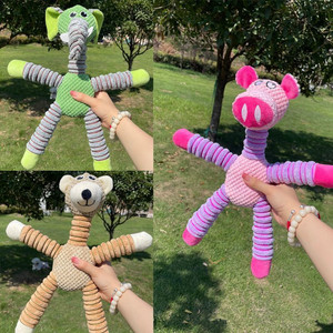 Jouets pour chiens en peluche mignons et durables, jouets interactifs en peluche pour chiens de petite et moyenne taille, <span class=keywords><strong>jouet</strong></span> à mâcher en peluche pour animaux de compagnie, dessin animé - Product Image 2
