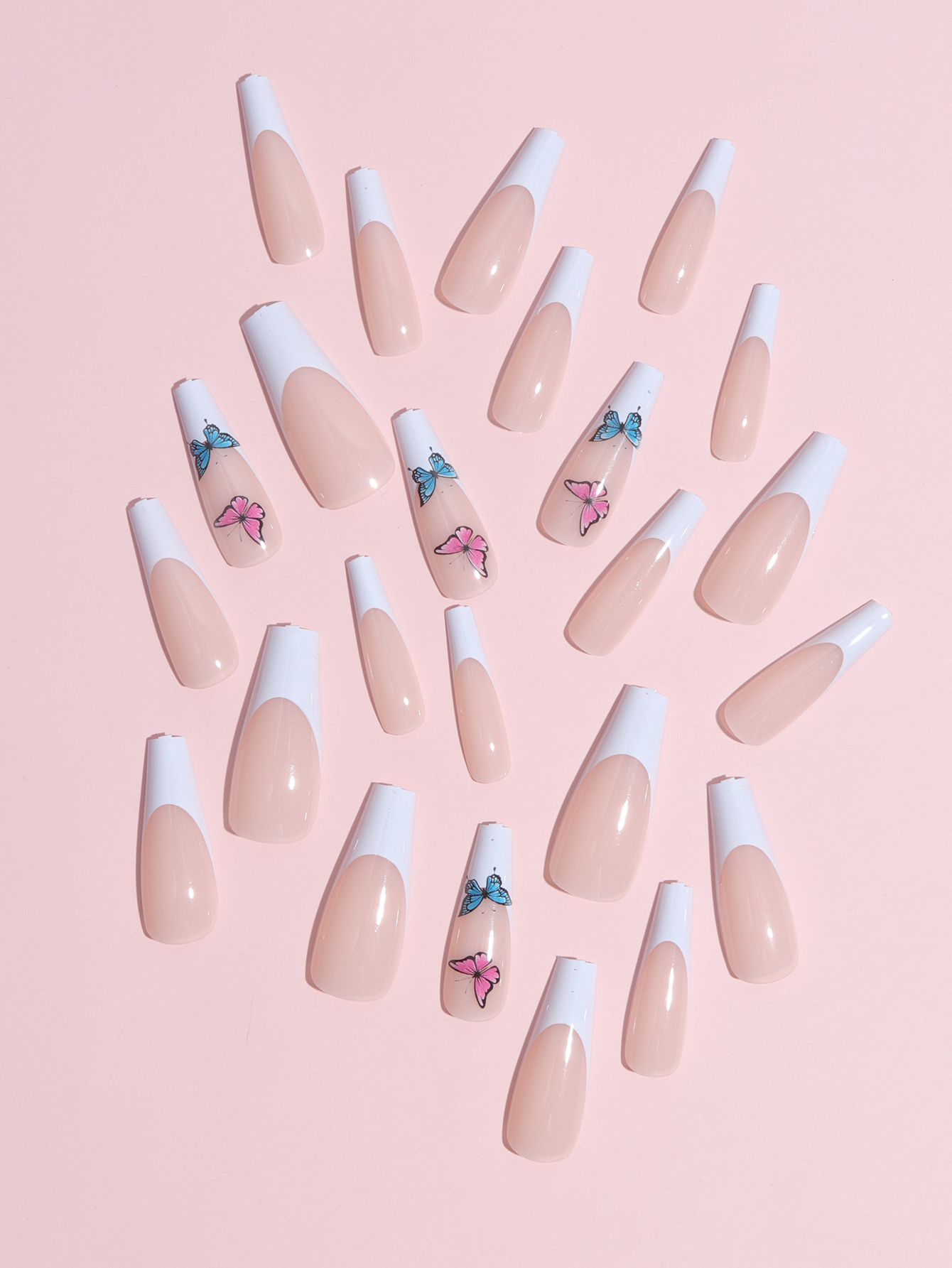 500 Stück XL-Nagelspitzen Ballerina-Form – Transparent, Ohne C-Kurve, Für Acryl- & Gel-Nägel, DIY Nagelstudio