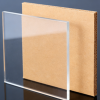 Plaque en PMMA durable et résistante à l'abrasion, prête à l'installation, découpée sur mesure, feuille acrylique de taille personnalisée pour la fabrication de lunettes
