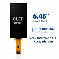 Écran OLED 6,45 pouces, panneau AMOLED LCD tactile, fournisseur chinois, fabricant, vente en gros, OEM, ODM, commande en gros personnalisée, échantillon, PDA