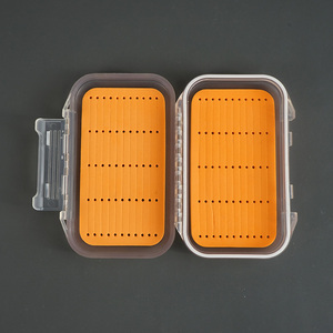 Selco 140*95*30mm accessoires de pêche portables <span class=keywords><strong>Orange</strong></span> ABS boîte à mouches leurres de pêche boîte de leurre à mouche - Product Image 1
