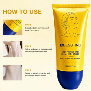 Crème raffermissante et liftante pour le cou avec applicateur à bille, hydratante et lissante, pour soulager les rides du cou - Vente en gros - Product Image 5