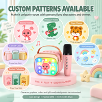 Enceinte Karaoké Enfant P12 Portable avec Deux Microphones Sans Fil et Batterie Amovible – Idéal pour Cadeau d'Anniversaire, Fête Chantante, Jouet Musical