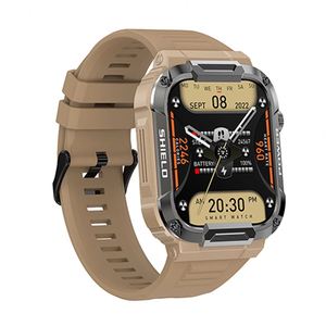 สมาร์ทวอทช์กีฬากลางแจ้งสำหรับผู้ชาย รุ่น 2026 MK66 ขนาด 1.85 นิ้ว แบตเตอรี่ 400mAh ตรวจวัดอัตราการเต้นของหัวใจ กันน้ำ นาฬิกาติดตามการออกกำลังกาย - Product Image 2