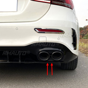 ท่อท่อไอเสียกันชนหลังรถยนต์สำหรับ Mercedes-Benz A-Class A35 W177 C118 CLA35 X247 GLB35 A45S อุปกรณ์เสริมรถยนต์ - Product Image 5