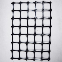 Géogrille en polypropylène, géogrille bidirectionnelle en PP, géogrille plastique biaxiale pour mur de soutènement