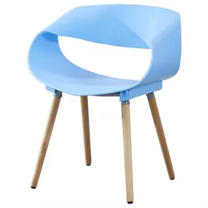 Sedia da bistrot sedie da caffetteria di colore azzurro sedia da pranzo minimalista infinity