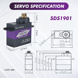 Ml 90S Mini Servomotor 9kgf. Cm 0.06S/60 8.4V Coreless Metaal Hoge Koppel Micro Rc <span class=keywords><strong>Servo</strong></span> 'S Hoge Precisie Rc Vliegtuigonderdelen - Product Image 5