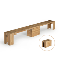 Table transformable d'usine, extensible de 46 cm à 300 cm, solution de siège compacte idéale pour la vie moderne, en promotion.