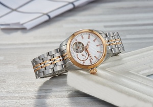 Orologio di Lusso da Donna con Movimento Automatico Giapponese, in Acciaio Inossidabile, Scheletrato, Impermeabile, Marca Top per Business - Product Image 4