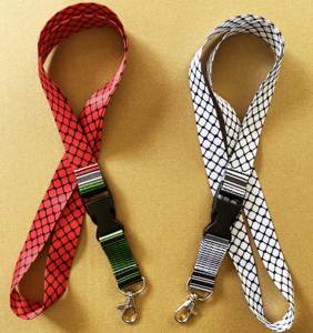 カードホルダー用パレスチナケフィエパターンストラップポリエステル素材ストラップ - Product Image 2