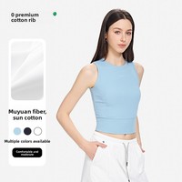 Nouveau style soutien-gorge de sport amincissant et rehausseur de silhouette à maintien élevé avec bretelles croisées 100 % nylon infroissable pour femme Yoga