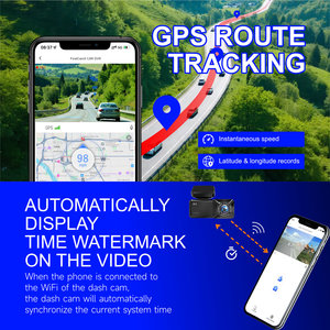 Caméra de tableau de bord universelle 4K HD à double objectif avec contrôle par application, vision nocturne supérieure, enregistrement audio, moniteur de stationnement 512 Go et Wi-Fi - Product Image 2
