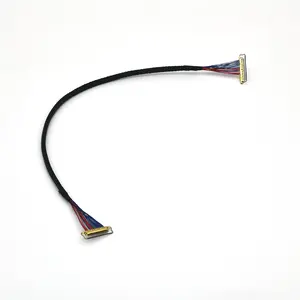 Factory Supply Custom I-PEX20454 8 9 10 12 14 16 18 30 40pin PH0.5mm LVDS screen cable PVC Tinned Copper Assembly wire harness