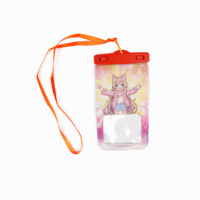 Étui de téléphone portable étanche en PVC et TPU avec cordon, motif dessin animé mignon, pour la natation sous-marine, vente en gros