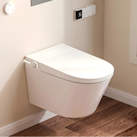 Vente en gros de toilettes intelligentes avec télécommande, toilettes murales monobloc intelligentes pour salle de bain de luxe