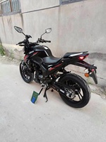 Moto Haojue DR190 Street Fighter à essence, norme d'émission Euro5, grand réservoir de carburant, double démarrage électrique, prix direct usine
