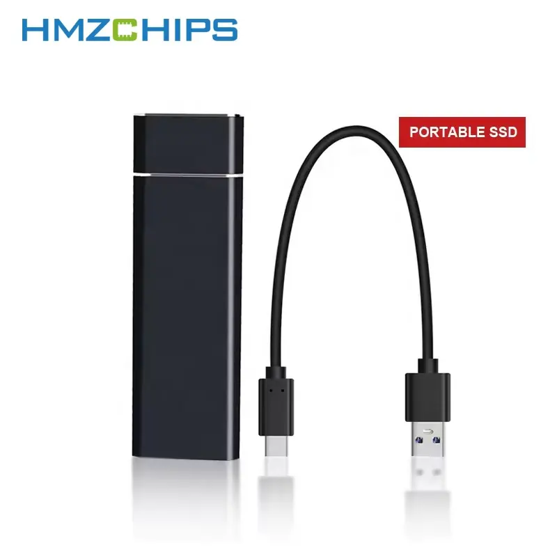 HMZCHIPS Großhandel 1 TB USB Typ-C M.2 NVME Externe tragbare Festplatte SSD Festplatte 256 GB 512 GB 4 TB ssd externe Festplatte