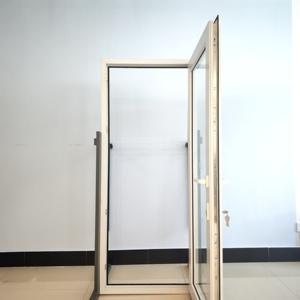 Portes battantes à double battant en <span class=keywords><strong>PVC</strong></span> blanc <span class=keywords><strong>pour</strong></span> patio extérieur, design en <span class=keywords><strong>PVC</strong></span> avec verre, <span class=keywords><strong>porte</strong></span> française <span class=keywords><strong>pour</strong></span> balcon et salon - Product Image 3
