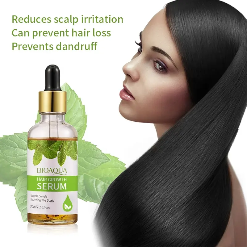 BIOAQUA OEM ODM Customized Brand Natural Organic Hair Serum Hair Growth Oil Hair Care Products For Men And Women