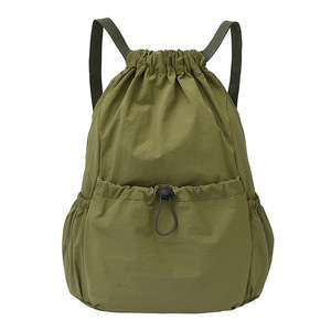 Sac à dos tendance style coréen imperméable avec cordon de serrage, léger, décontracté, pour le voyage et la gym - Product Image 3