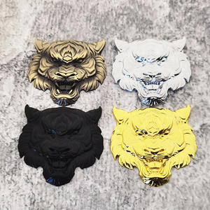 Auto Persoonlijkheid China-Chiccar Sticker Metalen Gemodificeerde Carrosserie Sticker 3d Tijgerkop Auto Logo - Product Image 2