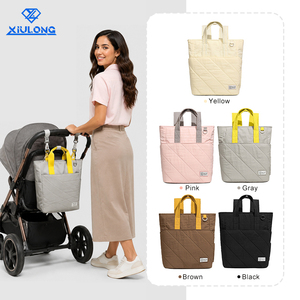 Bolsa de Pañales para Bebés al por Mayor, Impermeable, con Múltiples Compartimentos, Gran Capacidad, Ecológica, Bolsa de Viaje para Mujeres - Product Image 1