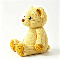 Jouets en peluche tricotés au crochet, animaux artisanaux en peluche, jouets en tissu tricoté en gros, animaux en peluche doux faits à la main sur mesure