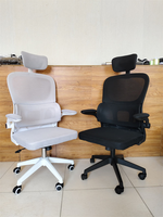 Chaise de bureau multifonction en gros d'usine, chaise de bureau ergonomique pivotante en maille pour ordinateur, chaise de travail économique pour employés