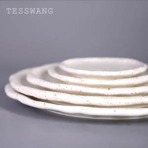 Bộ sưu tập các bộ đồ ăn thanh lịch lưu vực Đồng bằng đất phong cách Pháp gốm tấm thiết lập - Product Image 3