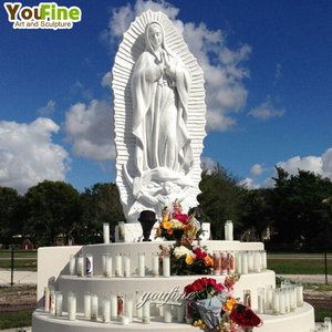 YOUFINE Estatua <span class=keywords><strong>de</strong></span> <span class=keywords><strong>Nuestra</strong></span> <span class=keywords><strong>Señora</strong></span> <span class=keywords><strong>de</strong></span> <span class=keywords><strong>Guadalupe</strong></span> <span class=keywords><strong>de</strong></span> Mármol Blanco Natural a Tamaño Real, Escultura <span class=keywords><strong>de</strong></span> la Virgen María Tallada a Mano para Decoración <span class=keywords><strong>de</strong></span> Jardín <span class=keywords><strong>de</strong></span> <span class=keywords><strong>Iglesia</strong></span> - Product Image 6