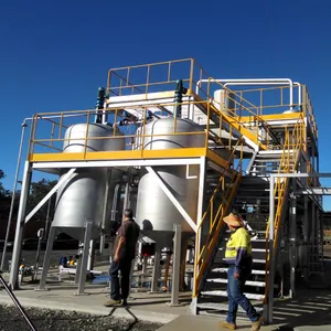 Lower Sulfur Decolor Deodor Waste Black Engine Oil Distillation To Diesel Recycling Plant Equipment