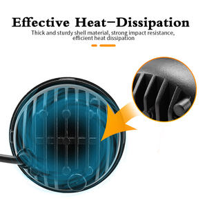 Piezas de motocicleta 4-1/<span class=keywords><strong>2</strong></span> "4,5 pulgadas 30W Universal motocicleta Led auxiliar punto que pasa la luz antiniebla con <span class=keywords><strong>halo</strong></span> para Harley - Product Image 5