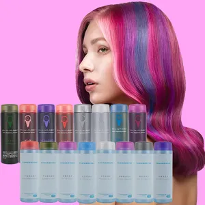 Natural Long Lasting Semi-Permanent Blonde Gold Red Pink Black Grey Brown Hair Dye Color Shampoo Conditioner