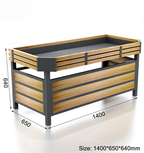 Étagère de présentation de fruits et légumes pour supermarché, robuste, durable, à installation rapide, double face, haute luminosité - Product Image 5