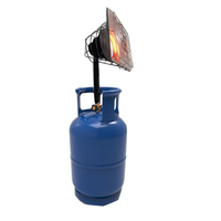 Chauffage au propane THD2080, nouveau modèle, en métal, noir, facile à installer, économie d'énergie, sans électricité, pour l'élevage de volailles, chauffage des espaces pour poulets.